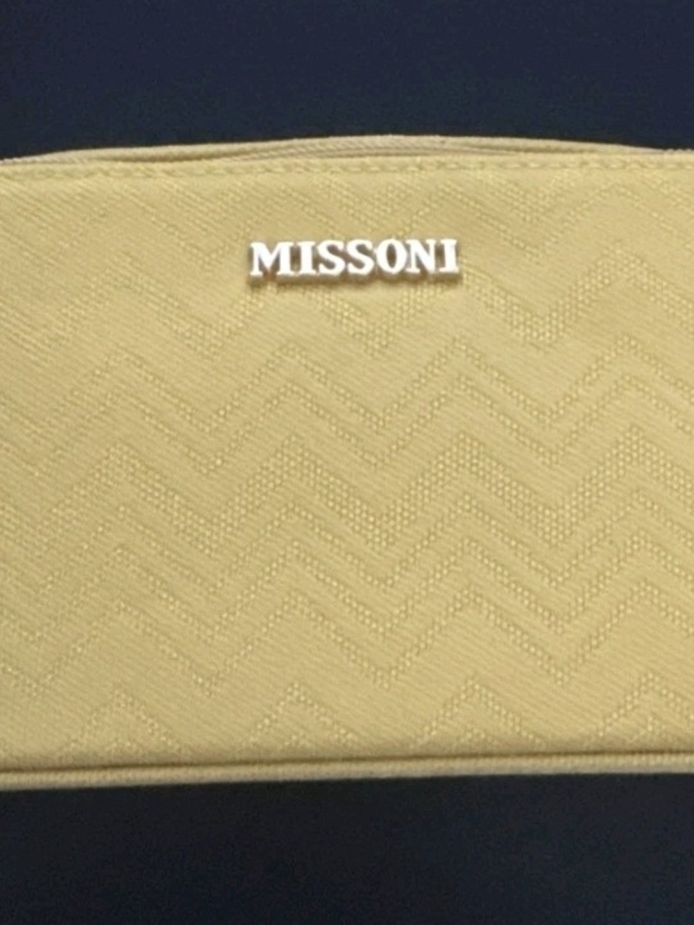 Missoni Yellow Chevron Card Holder